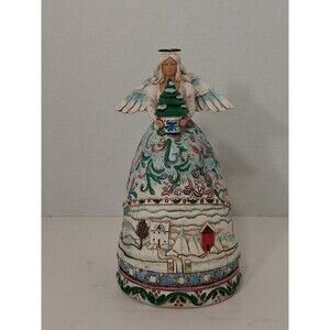 Jim Shore Heartwood Creek Landscape Sleeps Winter Angel Figurine 4004667 2004
